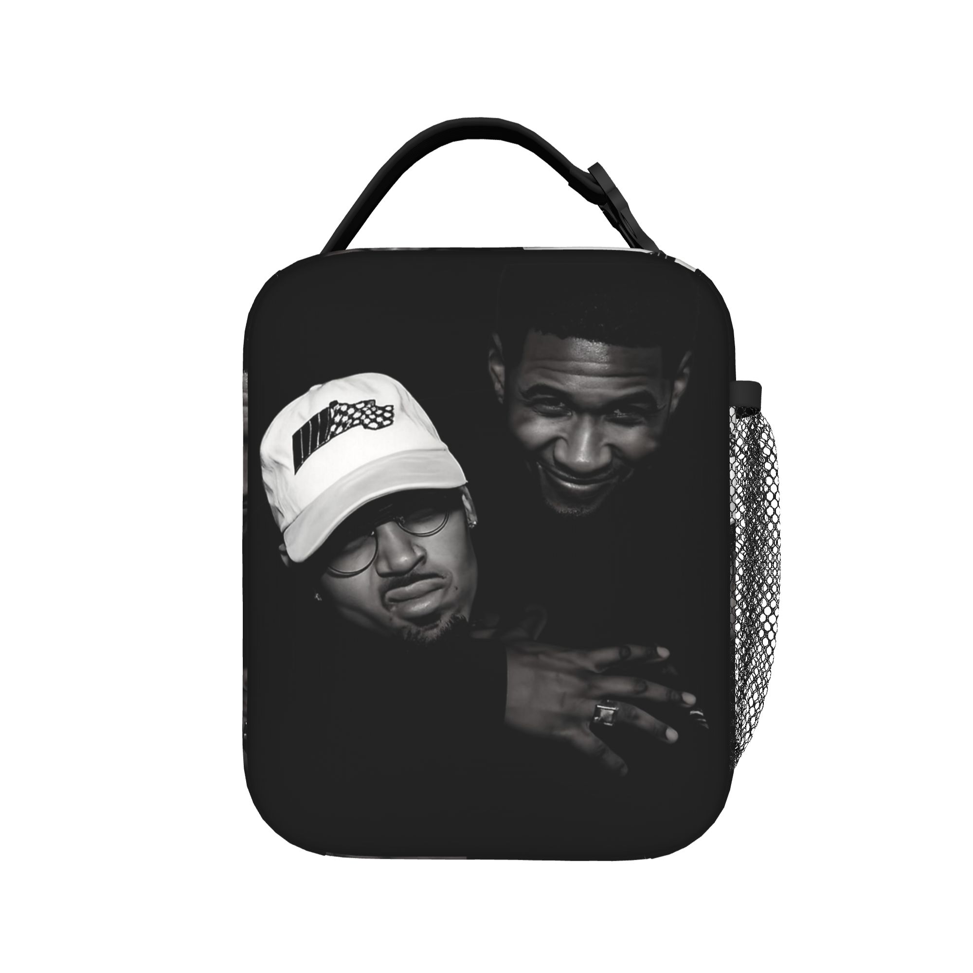 Chris Brown Usher R&B Tour 2026 Merch Insulated Lunch Tote Bag For School Office Food Box Reusable Thermal Cooler Lunch Boxes