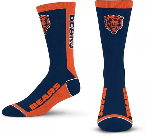 football Team Chicago Bears Football MVP Crew Sock Size Large