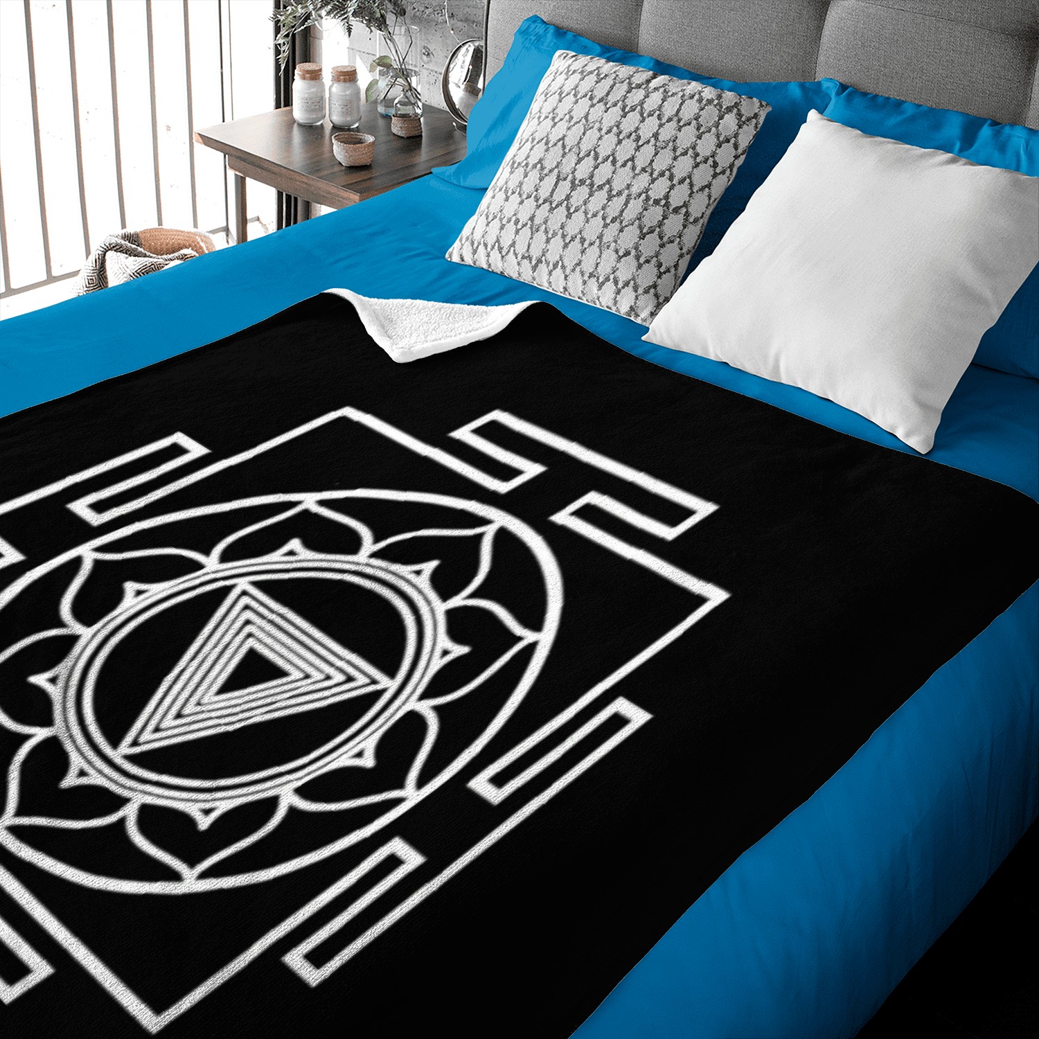 Kali Yantra Symbol Goddess Hindu Hinduism Yoga Baby Blankets