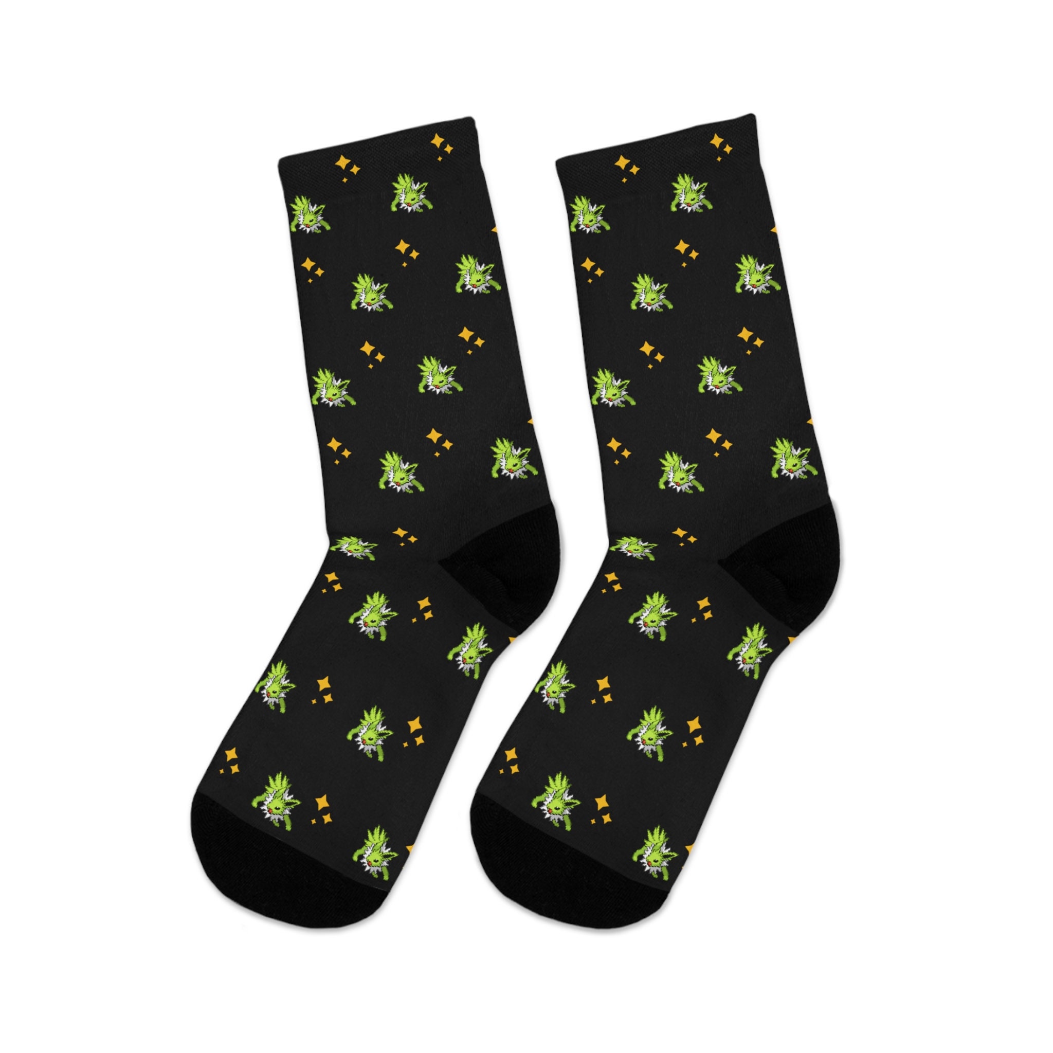 Shiny Jolteon Retro Socks, PKM Socks, Video Game Socks, Socks for Kids, Socks for Him, Socks for Her