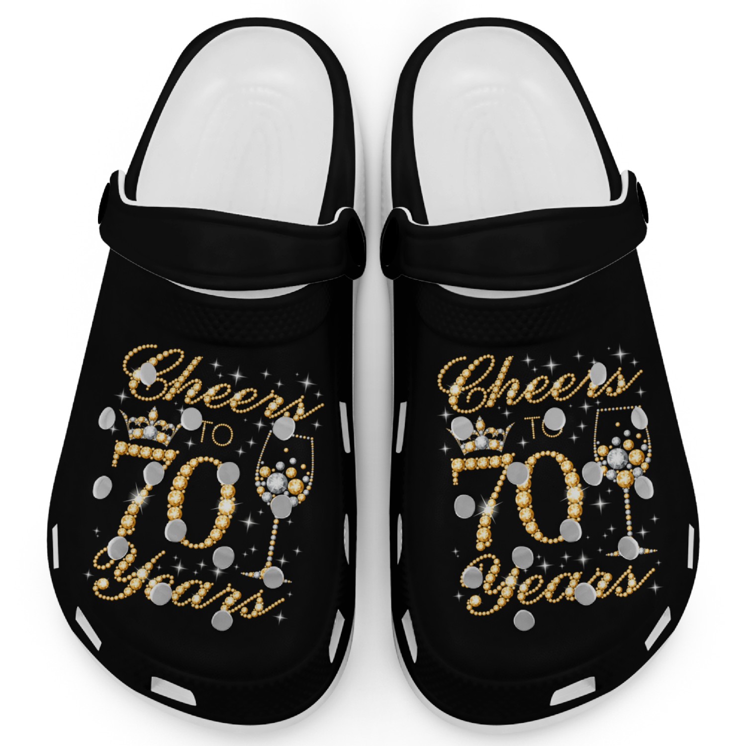 Cheers To 70 Years 70Th Queen'S 70 Clogs