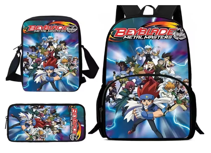 Cartoon Beyblade School Bag Backpack For Kids