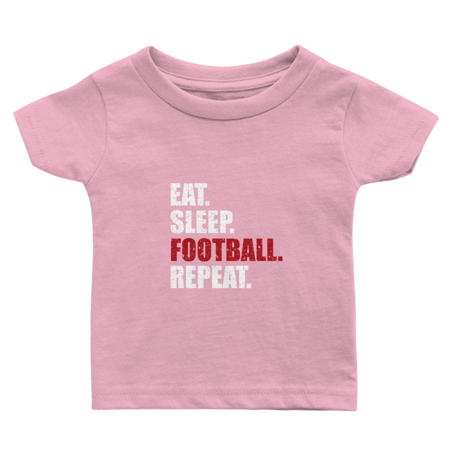 Eat Sleep Football Repeat Baby T Shirts