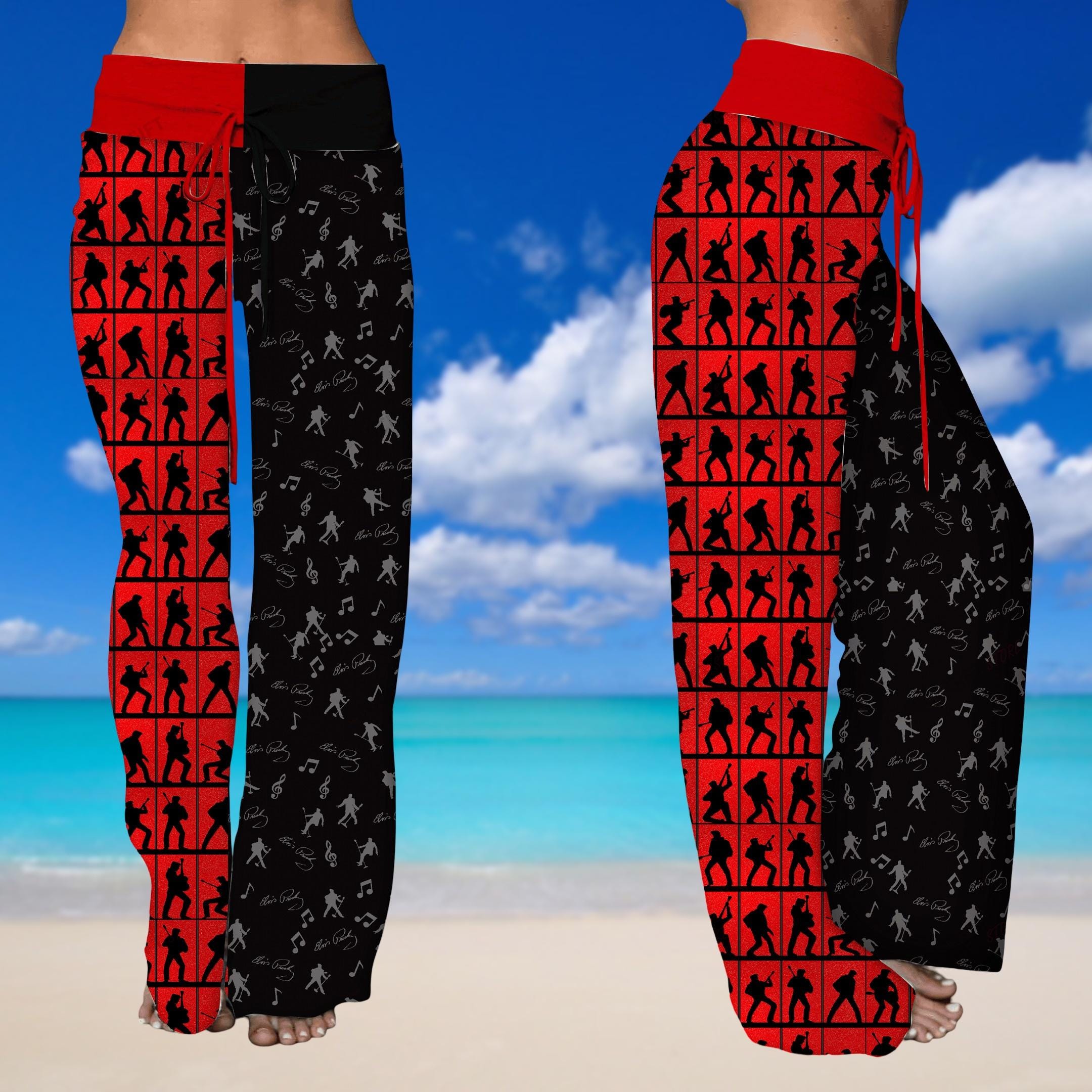 Elvis Presley Women's Leg Trousers, Elvis Presley Merch Pajamas Pants, Elvis Lover Sleepwear, Women Loungewear