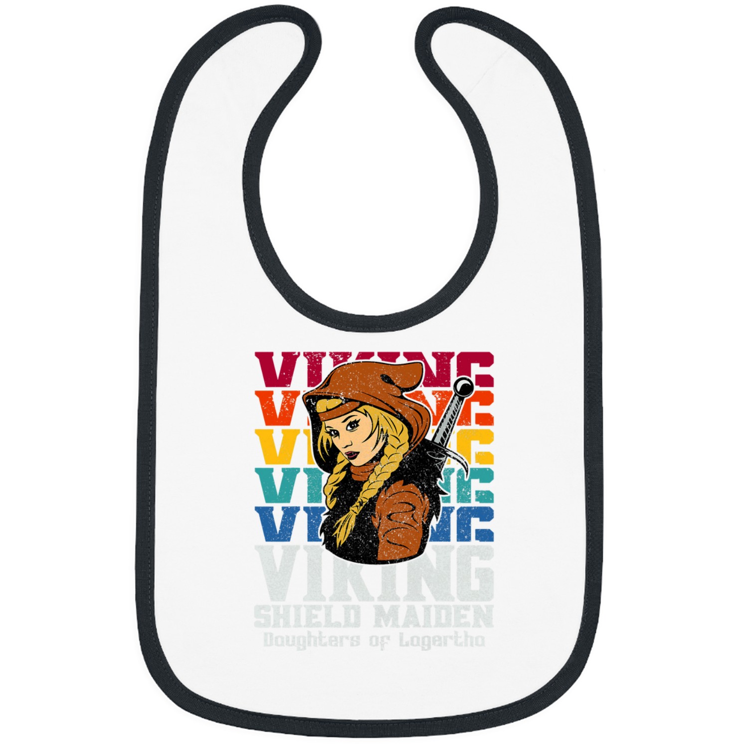Daughters of Lagertha vintages Viking Norse Shield Maiden Bibs