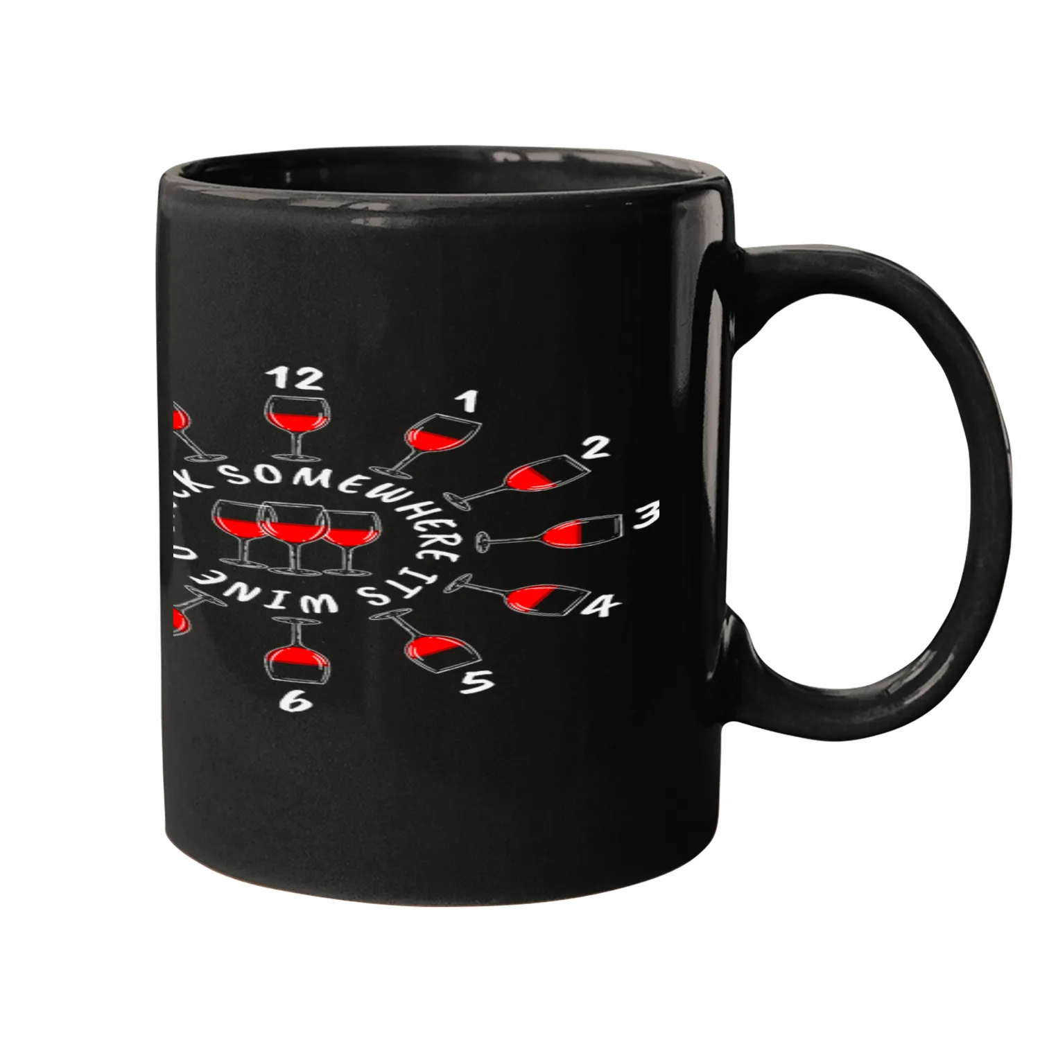 Wines Fun Its Wines Oclock Somewhere Mugs