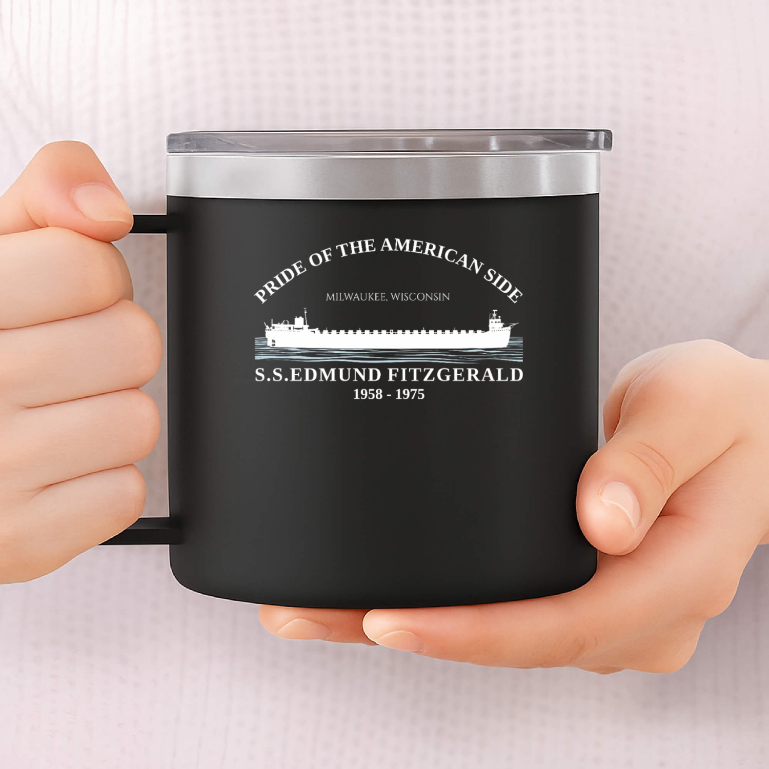 Edmund Fitzgerald 14oz Stainless Steel Tumblers