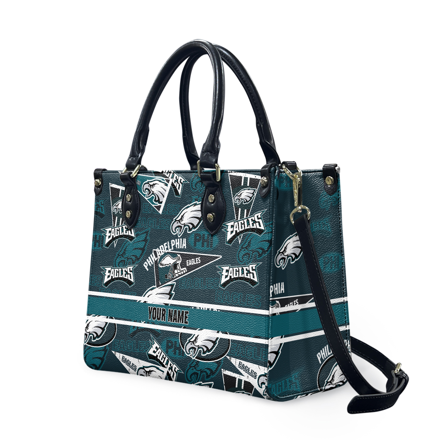 Personalized Philadelphia Football Team Eagless Leather Handbag Gift