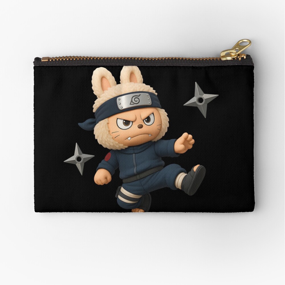 Labubu Narutoo Costume Zipper Pouch, Cute Bags Gift, Gift for Fan