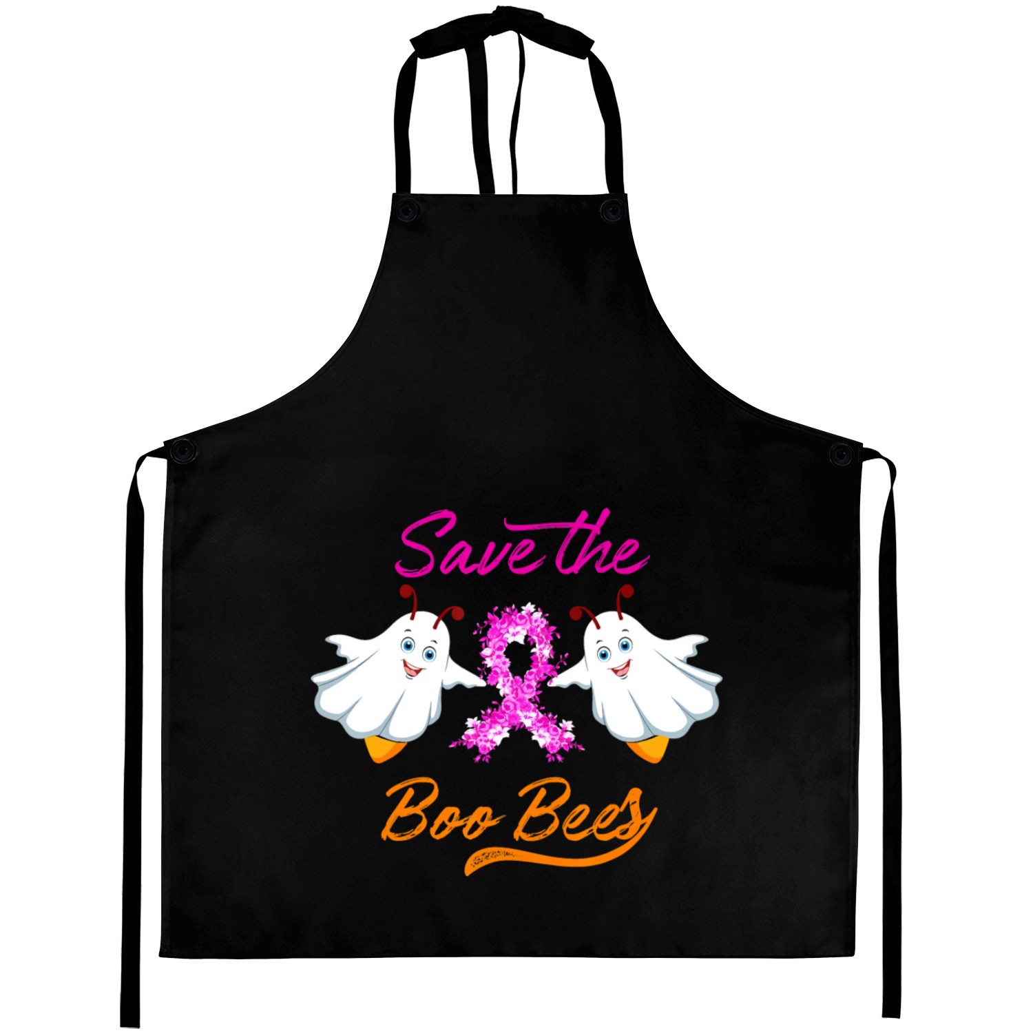 Breast Cancer Halloween Save The Boo Bees Aprons