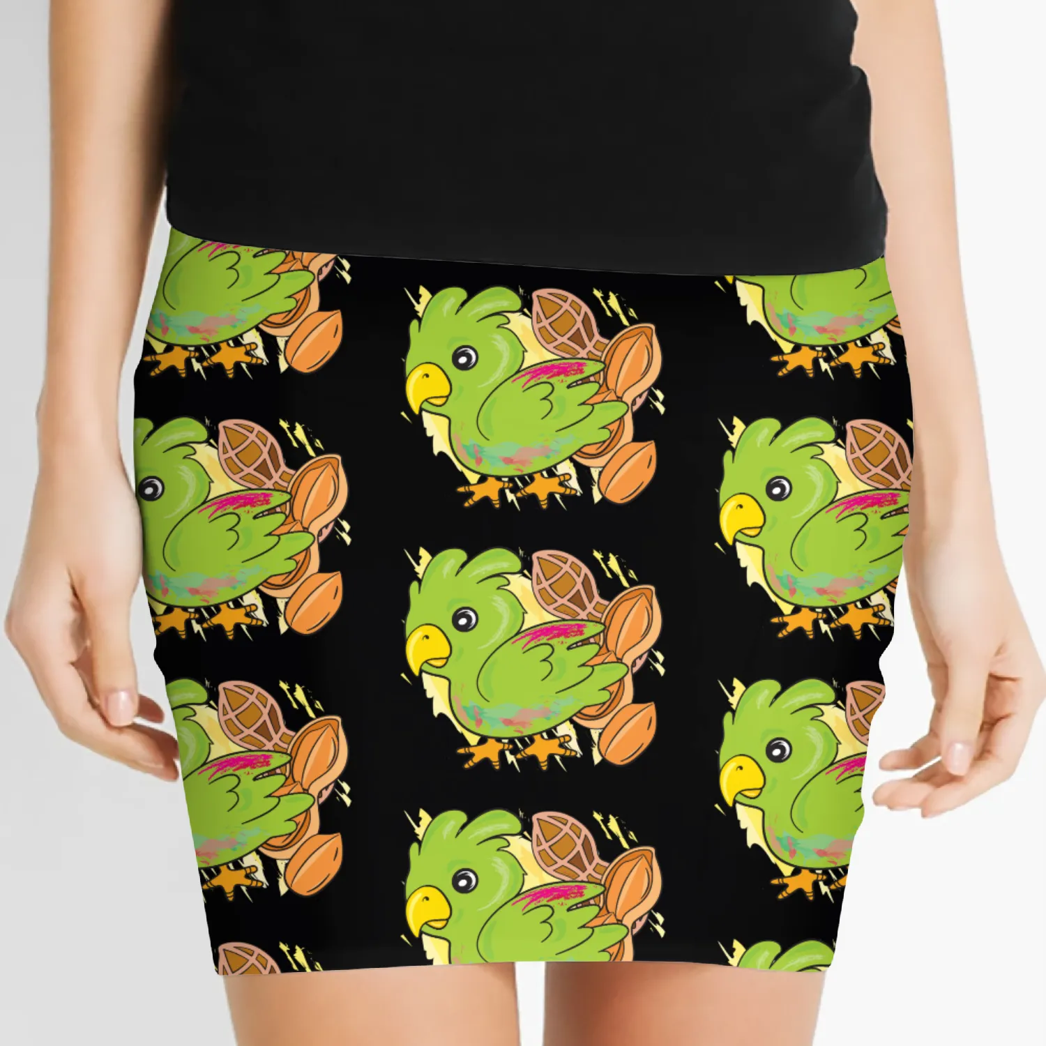 The Green Parrot Women's Mini Skirts