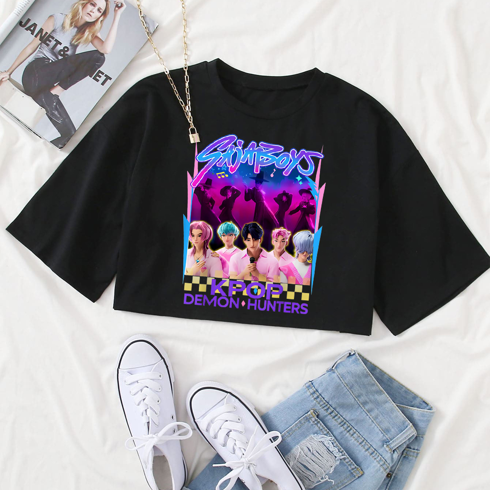 KPop Saja Boys Women's Crop Top