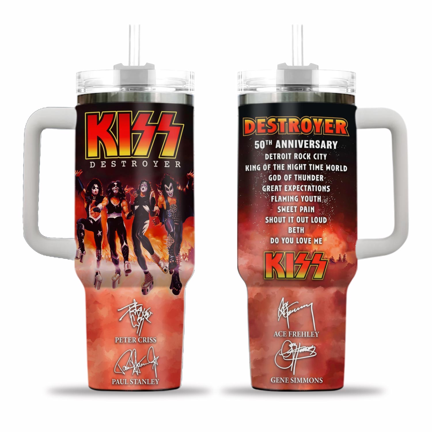 KISS Destroyer 50th Anniversary 2026 40oz Tumbler