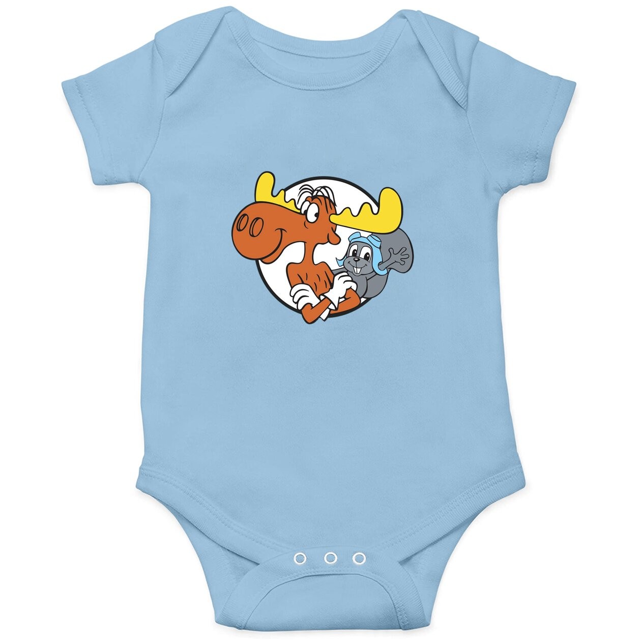 Rocky And Bullwinkle Baby Bodysuit You Can Count On Bullwinkle And Me Baby Bodysuit