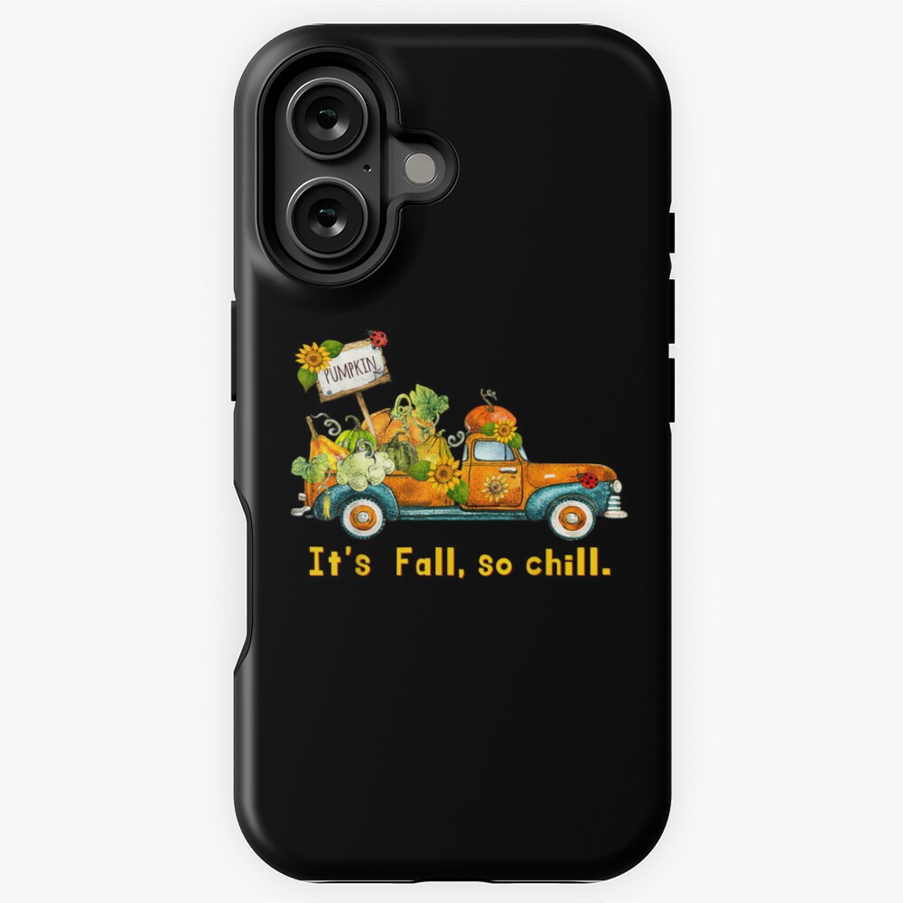 Harvest Truck with Sunflower Pumpkin Hippie Chill Fall iPhone Case