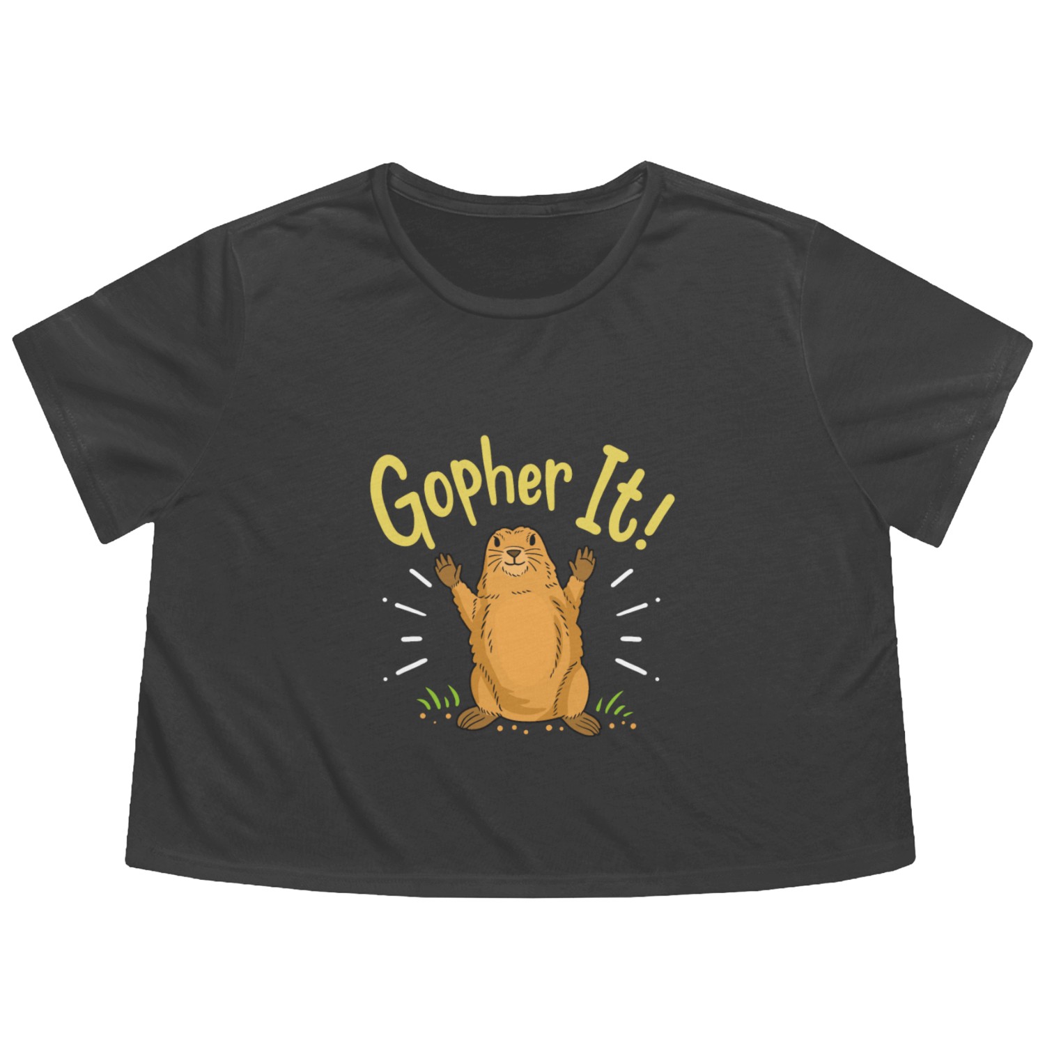 Gopher Inspirational Flowy Cropped Tees