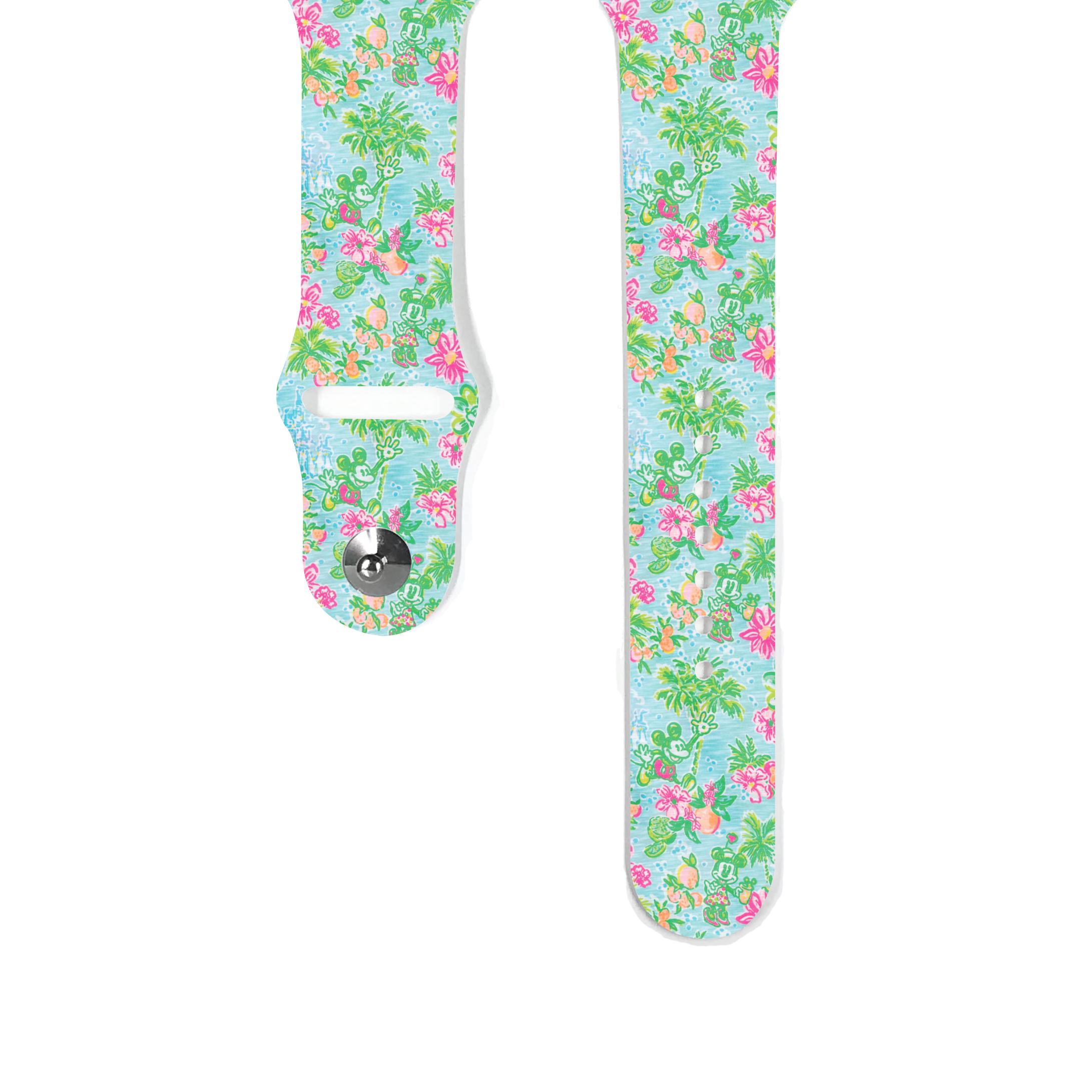 Floral Mouse Cartoon Apple Watch Band
