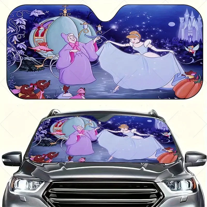 Cinde & Fairy Godmother Midnight Fairytale Car Sun Shade