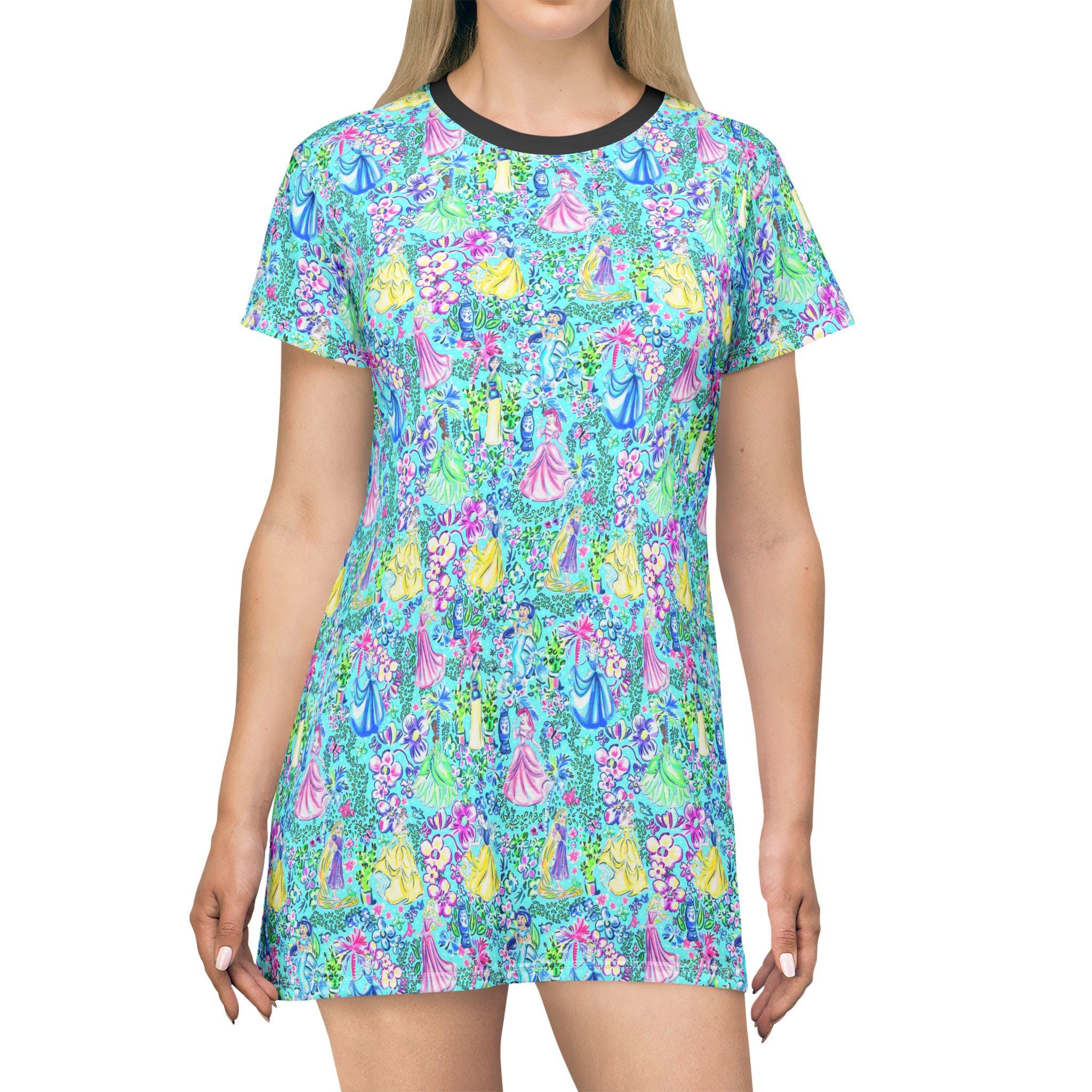 Tropical Princess Women's T-Shirt Dress