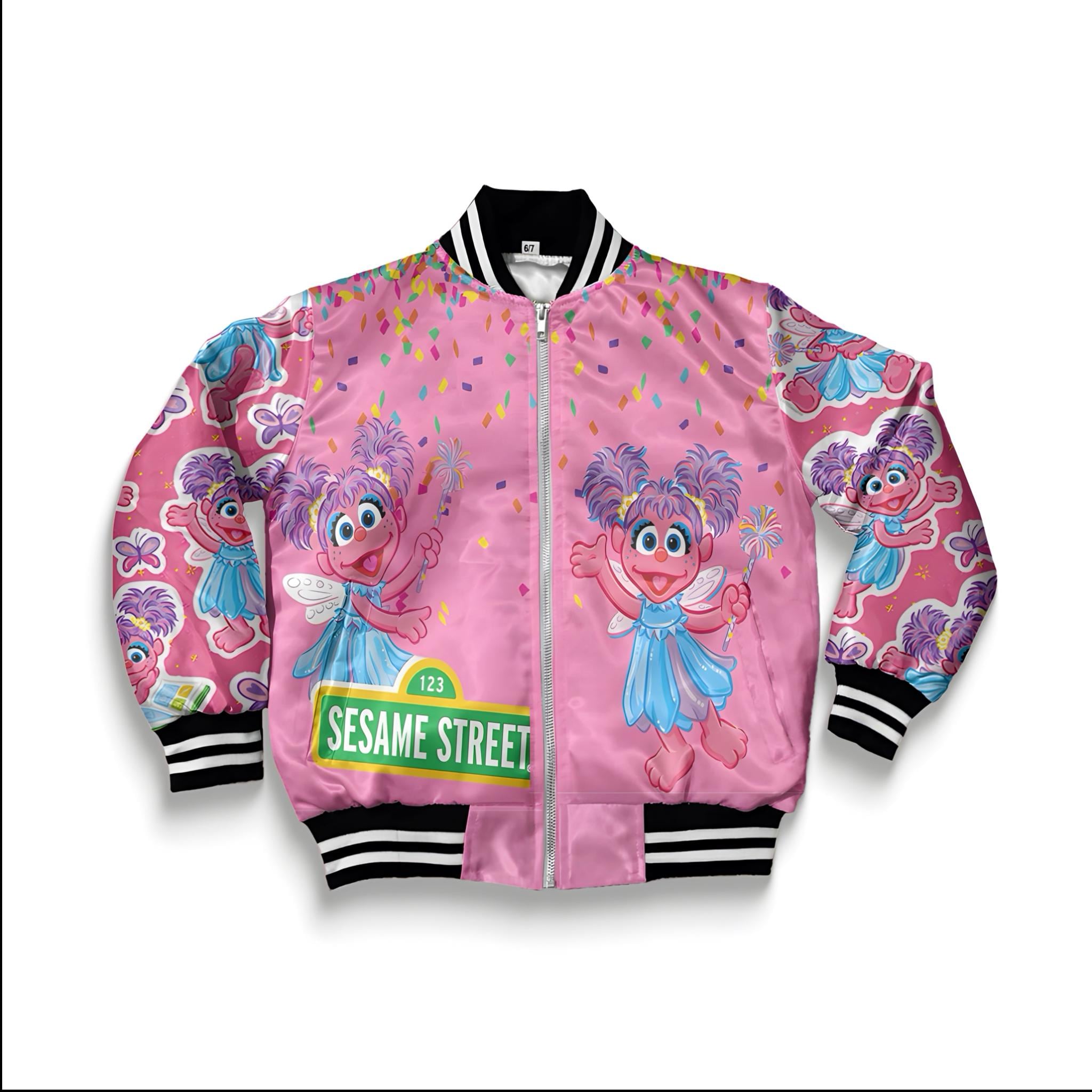 pink glitter confetti Bomber