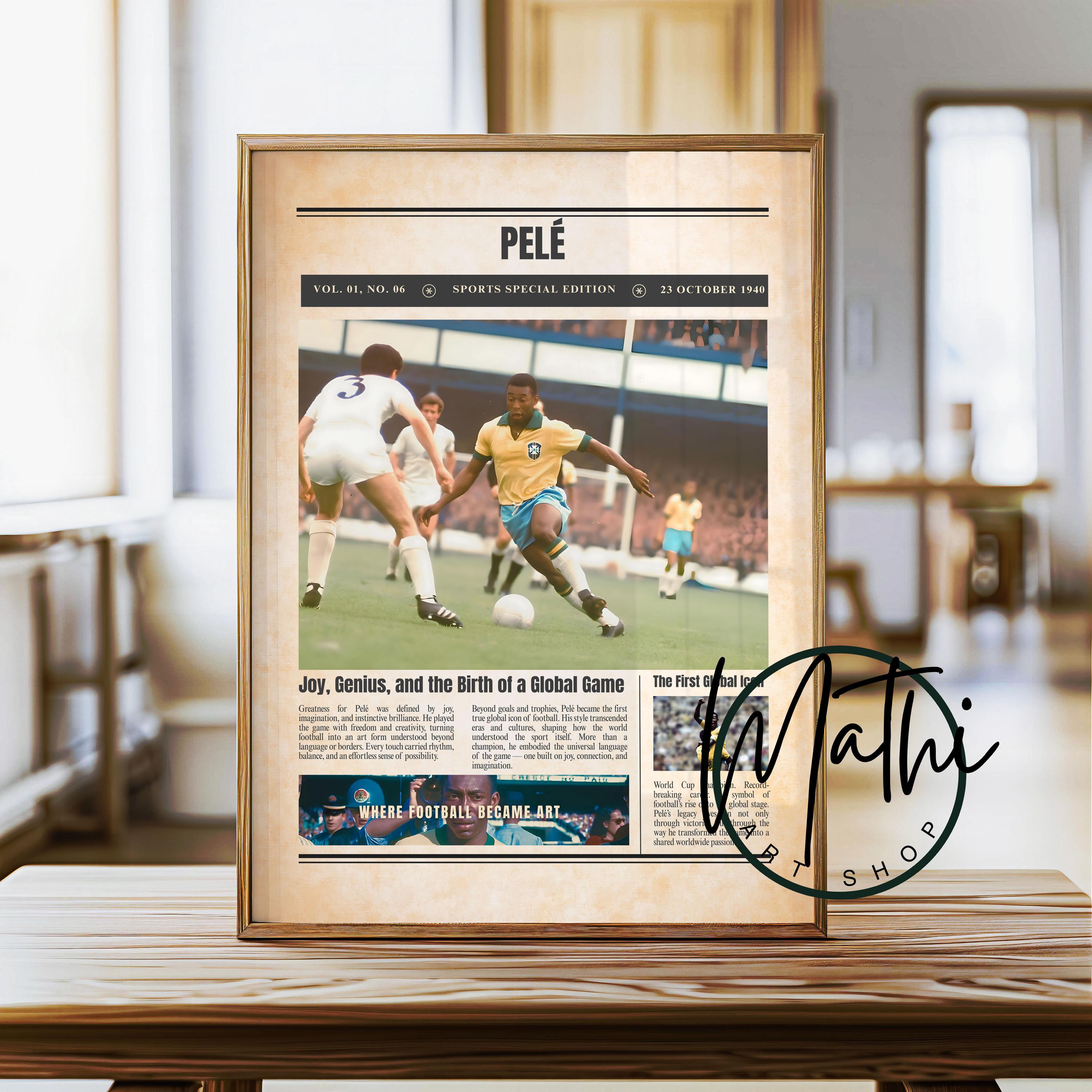 Pel Newspaper Poster: Sports Special Edition Soccer Wall Art