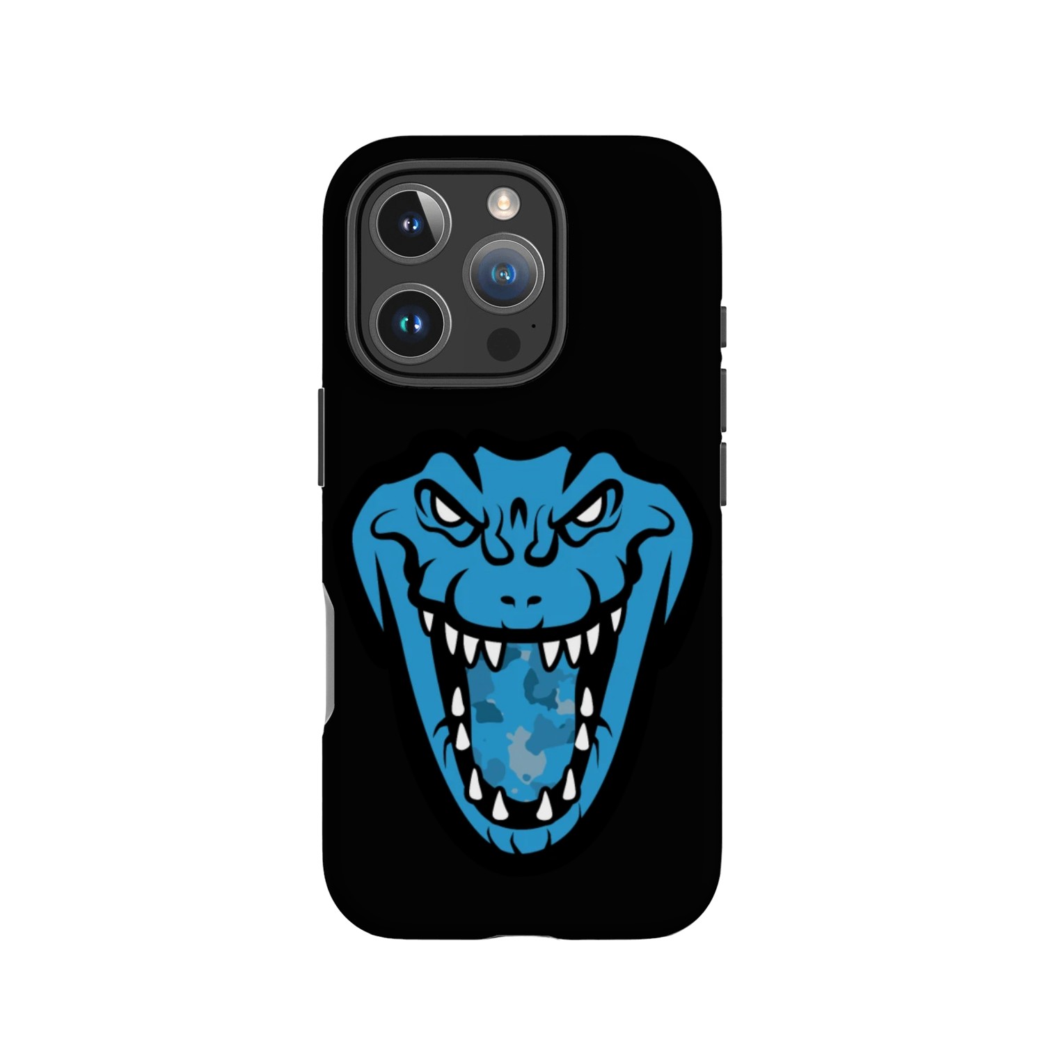 Dragon Face Military Blue IPhone Cases