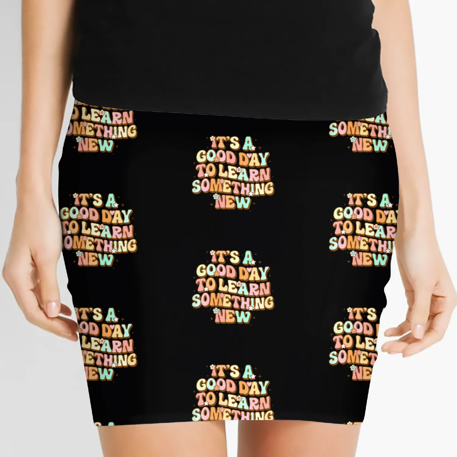 It's A Good Day To Learn Something New Retro Back Women's Mini Skirts