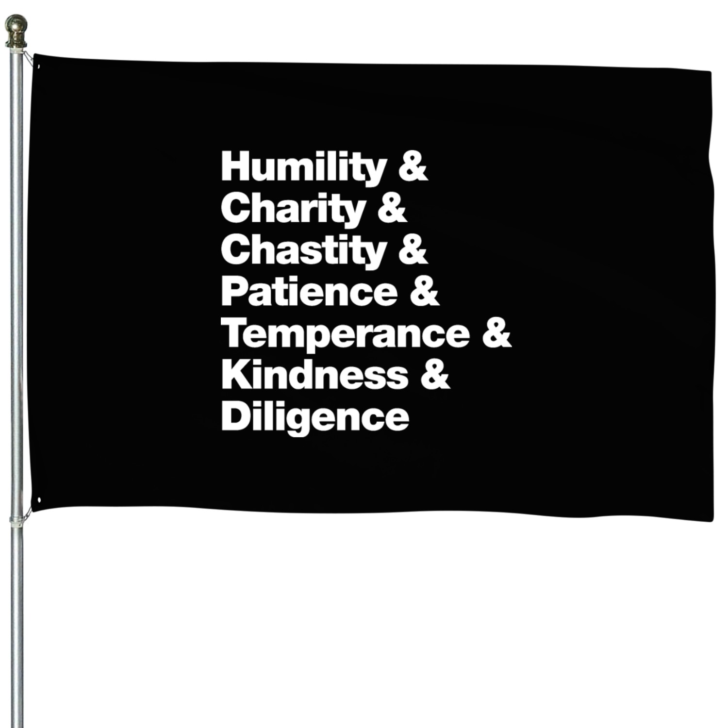 Seven virtues (dark) House Flags