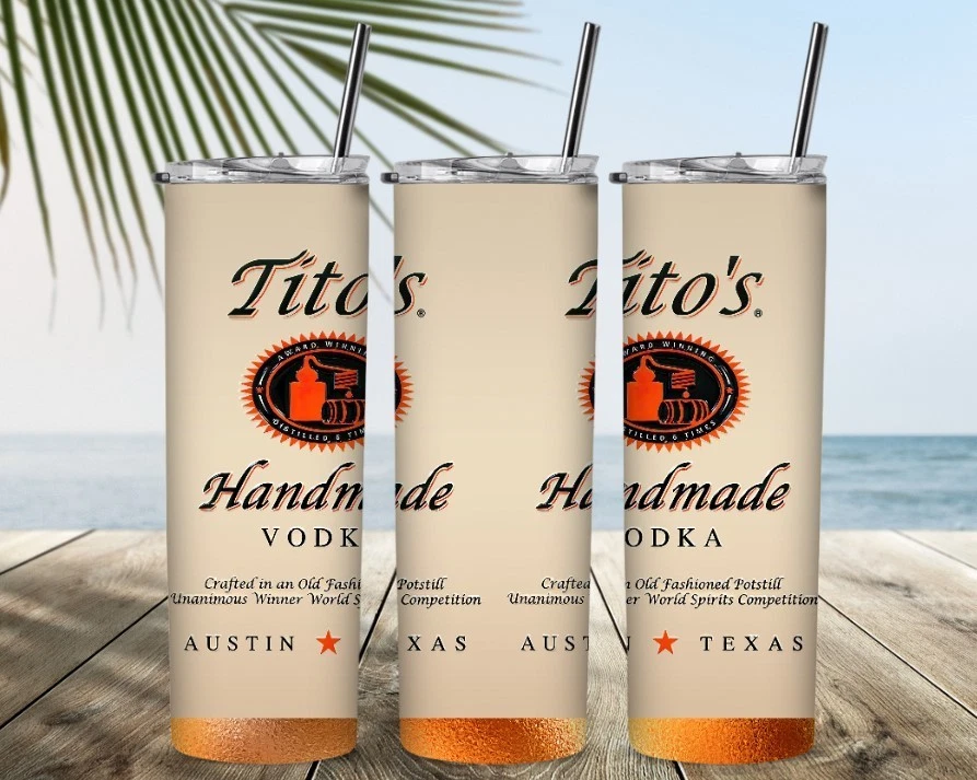 Tito Handmade Tumbler with Lid and Straw, Gift for Friends
