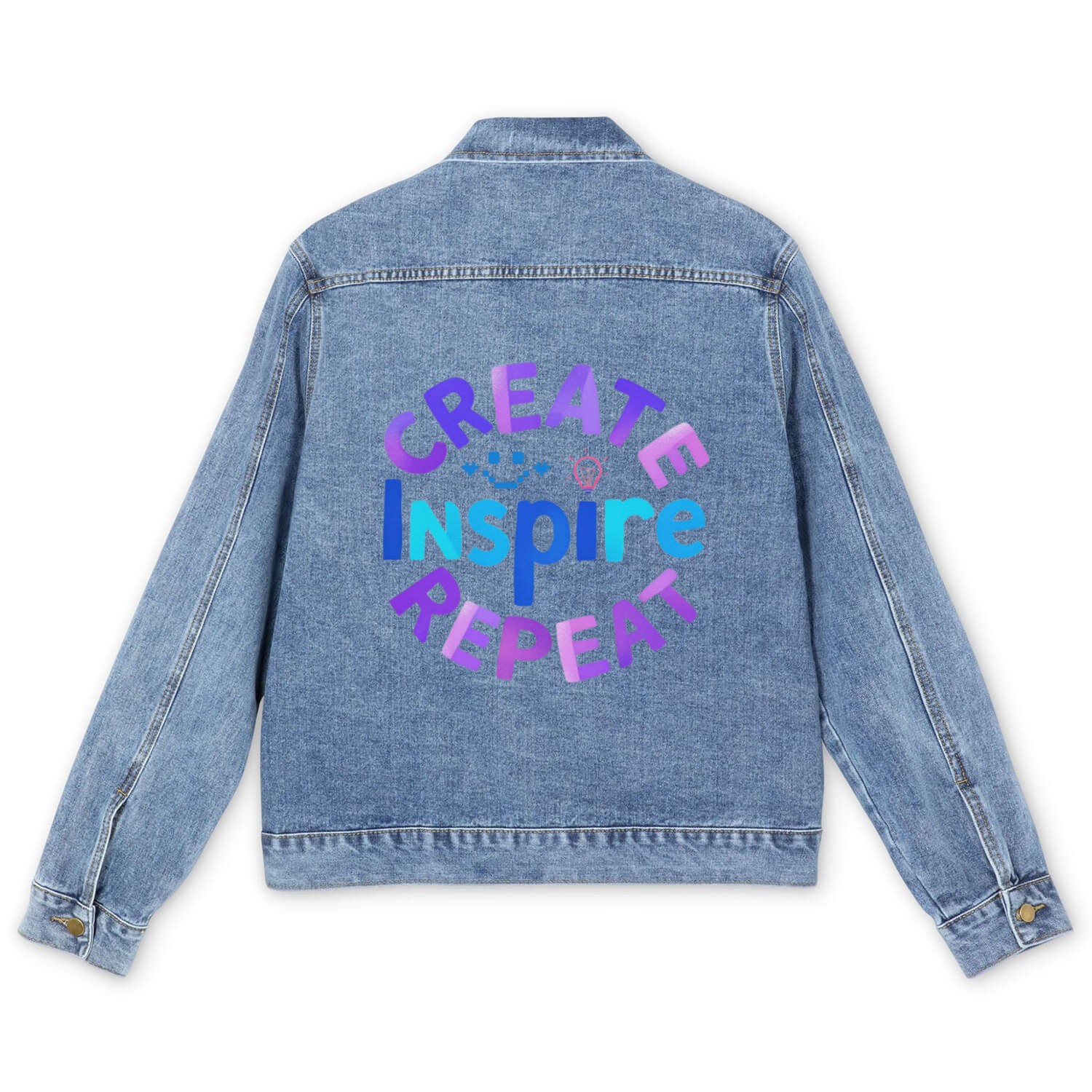 Motivational Artist & Creator Men's Denim Jackets