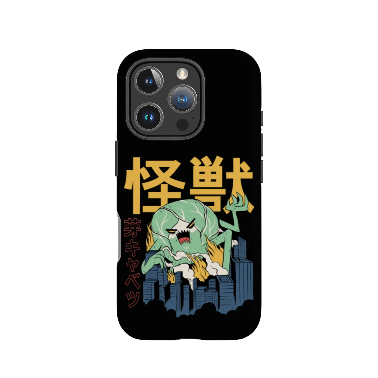 Giant Brussel Sprout Monster Rampaging Japanese Ci IPhone Cases