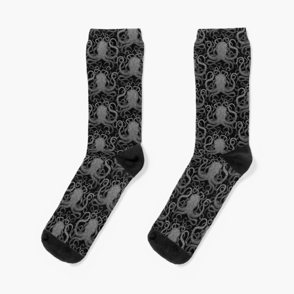 Grey Octopus Socks