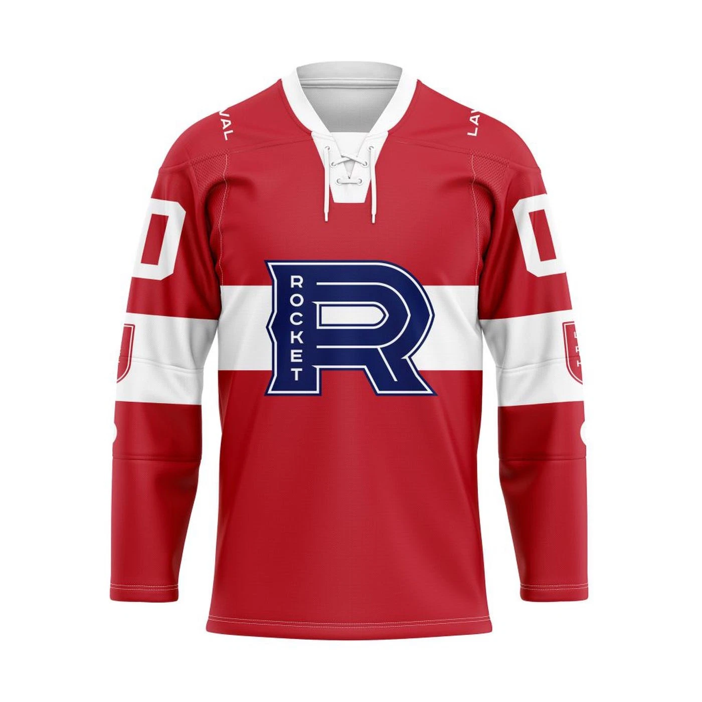 Laval Rockets Personalized 2025/26 Red Lace Hockey Shirt Fan Gear