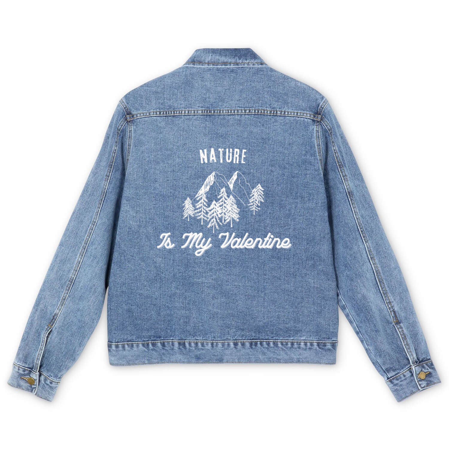 Nature Is My Valentine Men's Denim Jackets