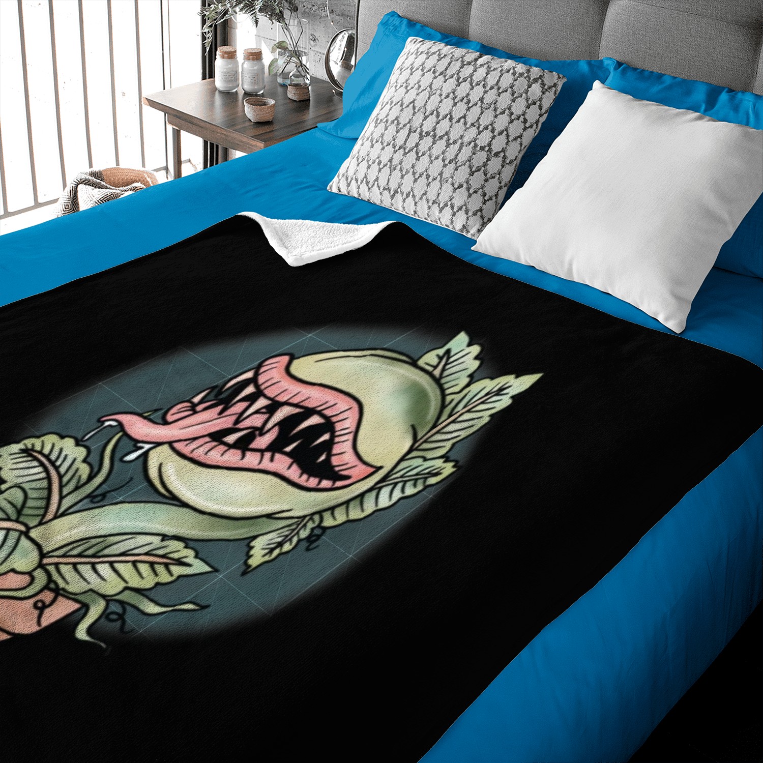 Killer Plant Design - Crazy Cool Kids Baby Blankets