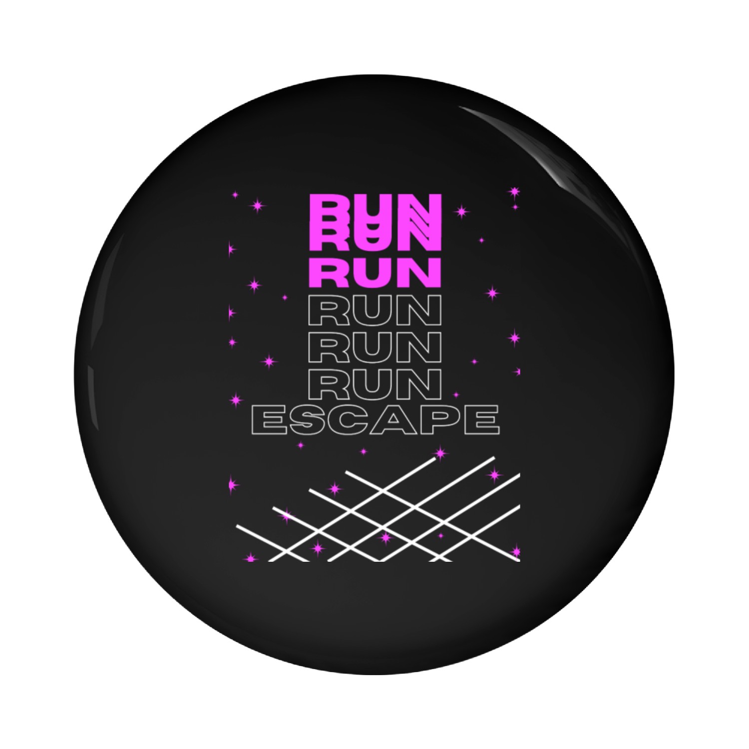 Escape run run Pin Buttons