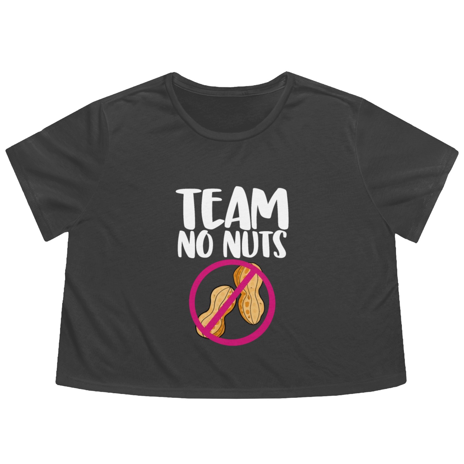 Team No Nuts Flowy Cropped Tees
