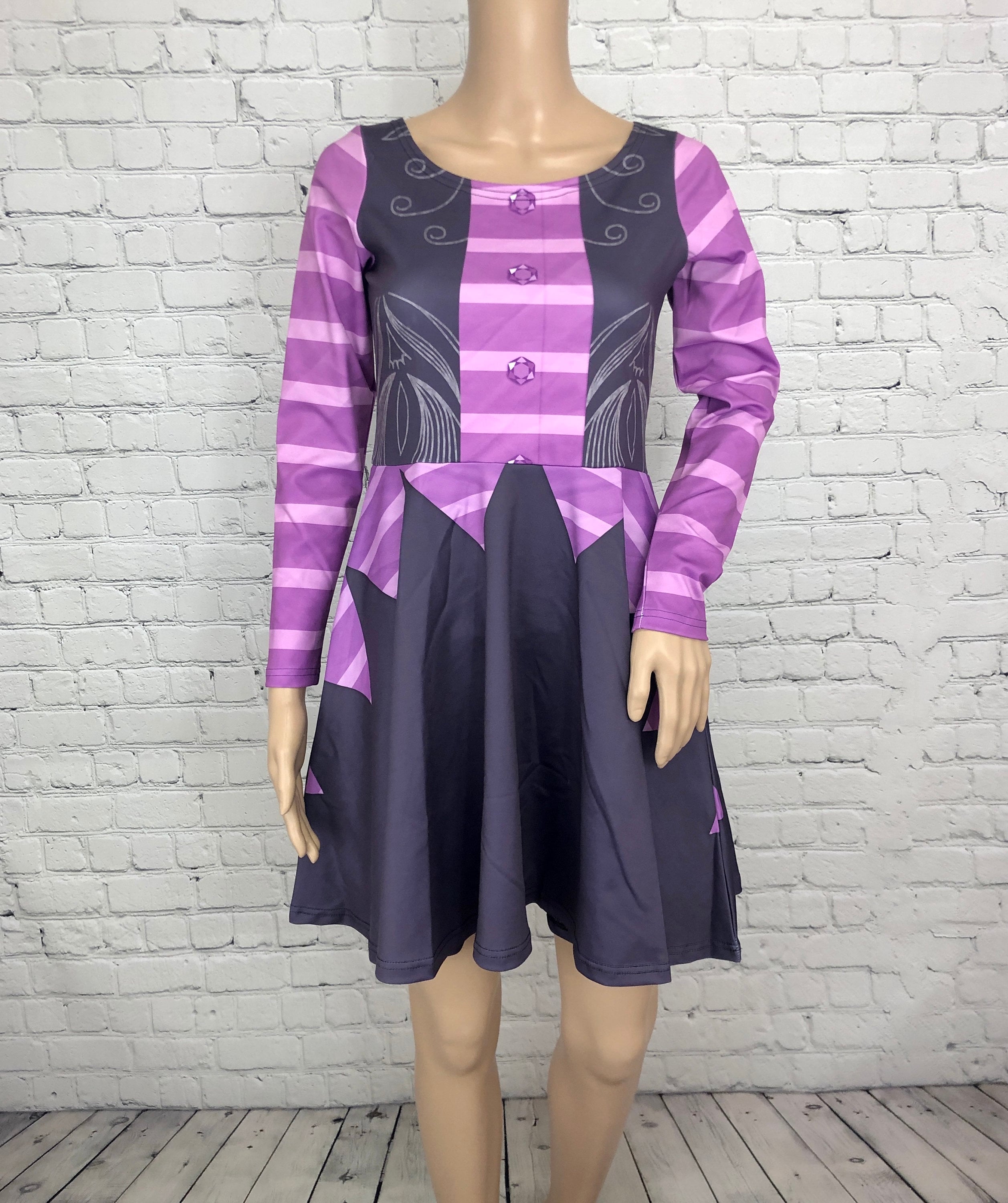 Oxana Hauntley Inspired Long Sleeve Skater Dress