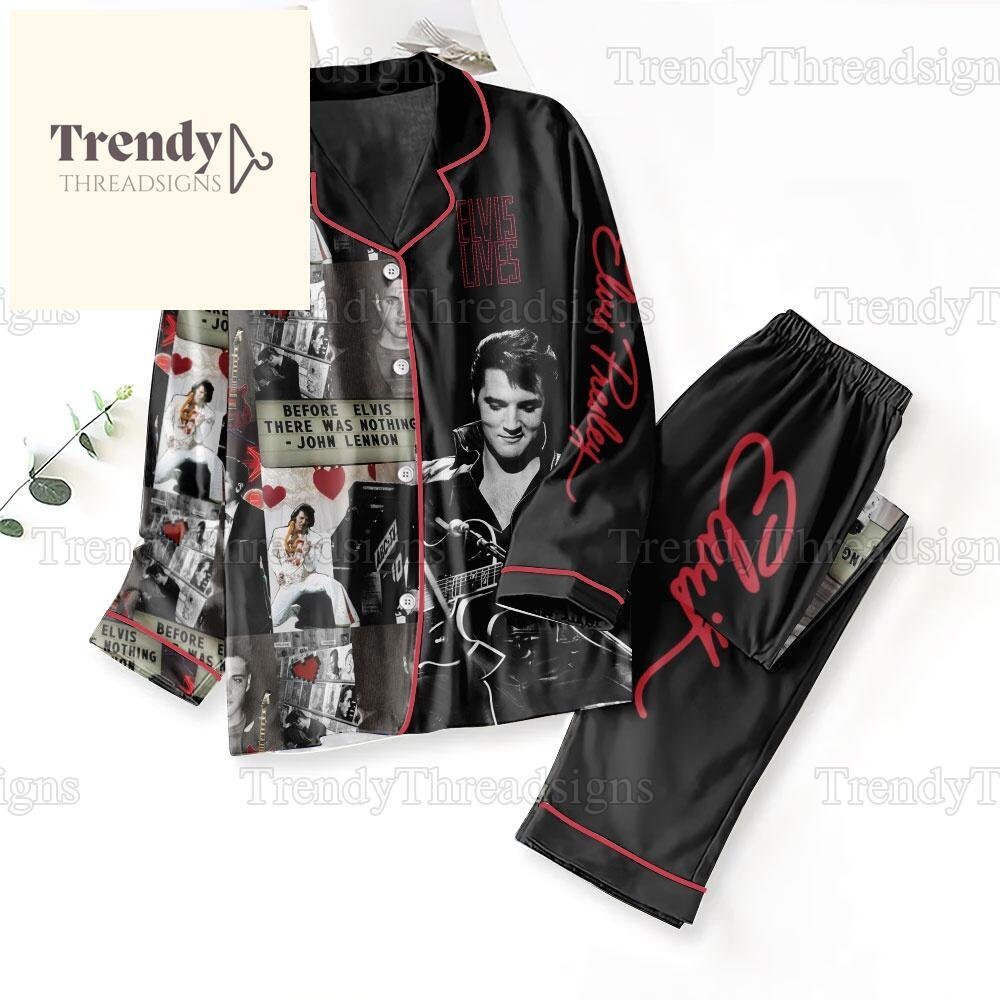 Elvis Presley Pajama Set, Elvis Presley Pajamas For Party Pajamas Set