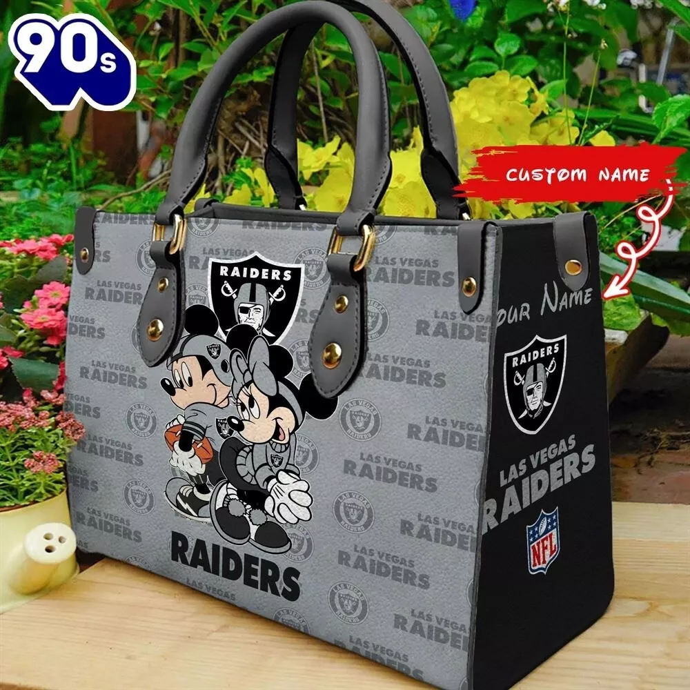 Personalized Las Vegas Football Team Raiderss Leather Handbag Lovers Gift