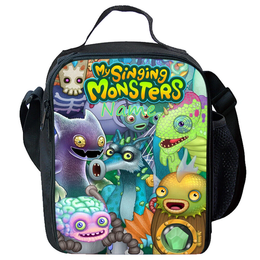 My Singing Monsters Kids Lunch Bag, School Picnic Snack Travel Lunch Box