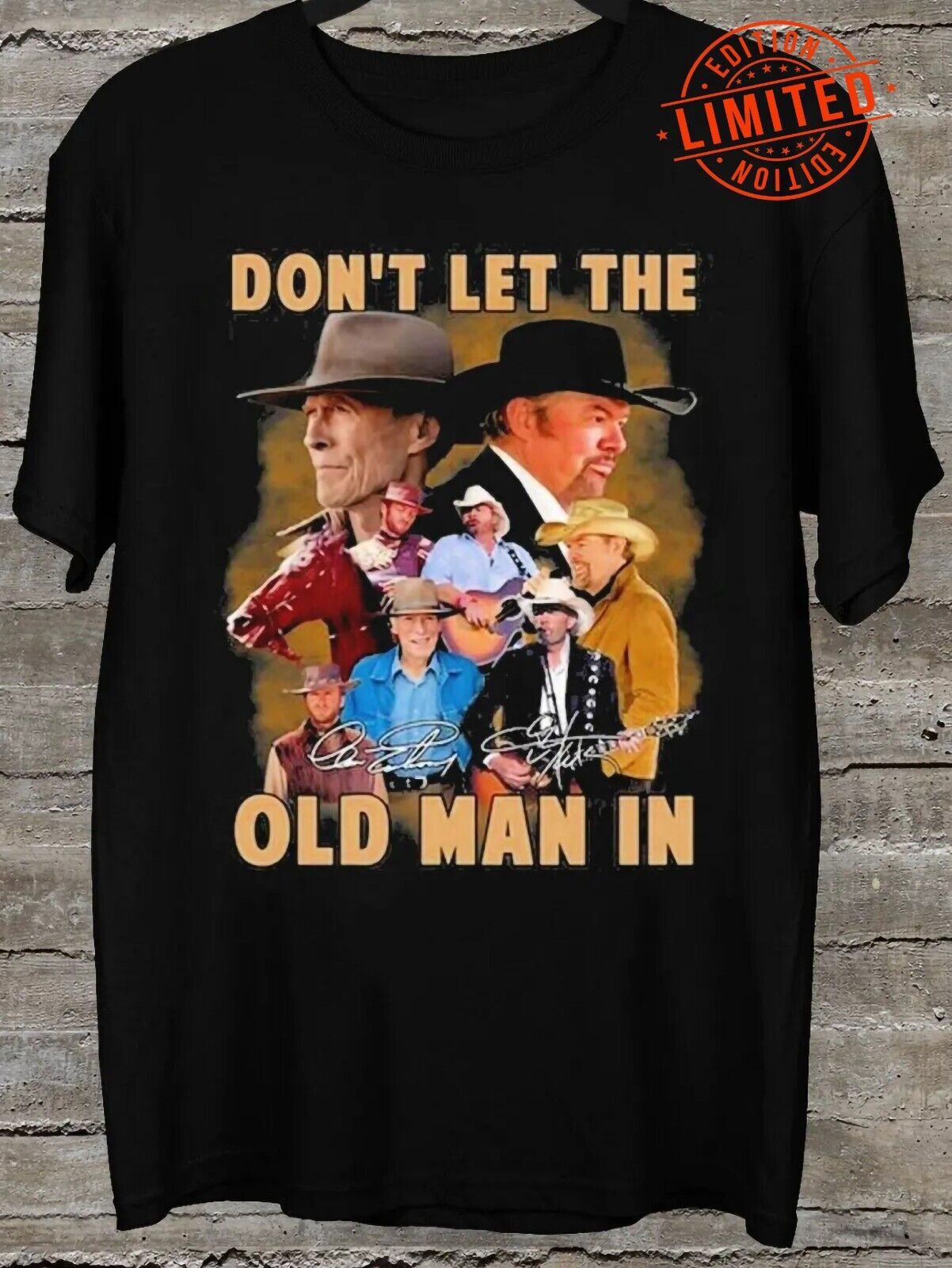 Toby Keith Don't Let The Old Man In Signatures T-Shirt Gift For Fans