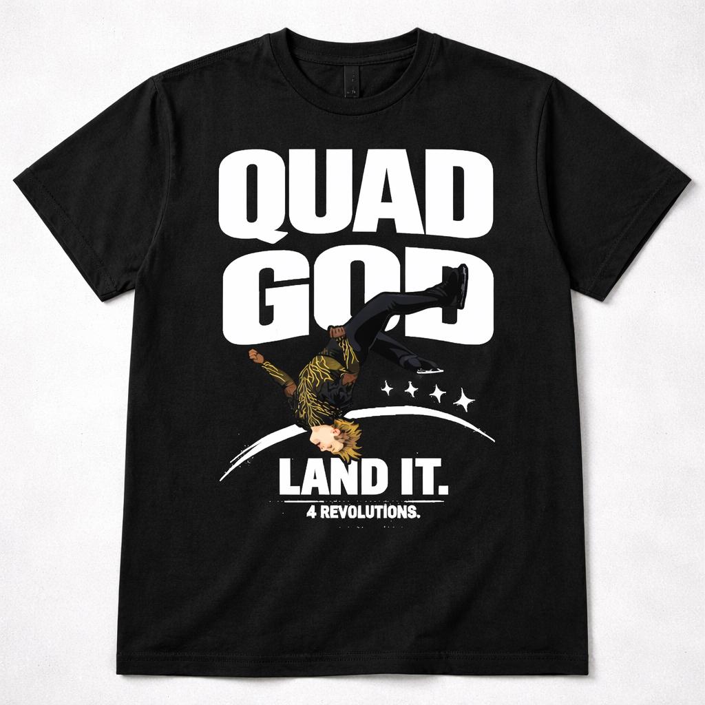 Ilia Malinin Quad God Shirt 2026 Winter Olympics Gold Medalist Figure Skating Fan Apparel, Quad Axel Legend Tee