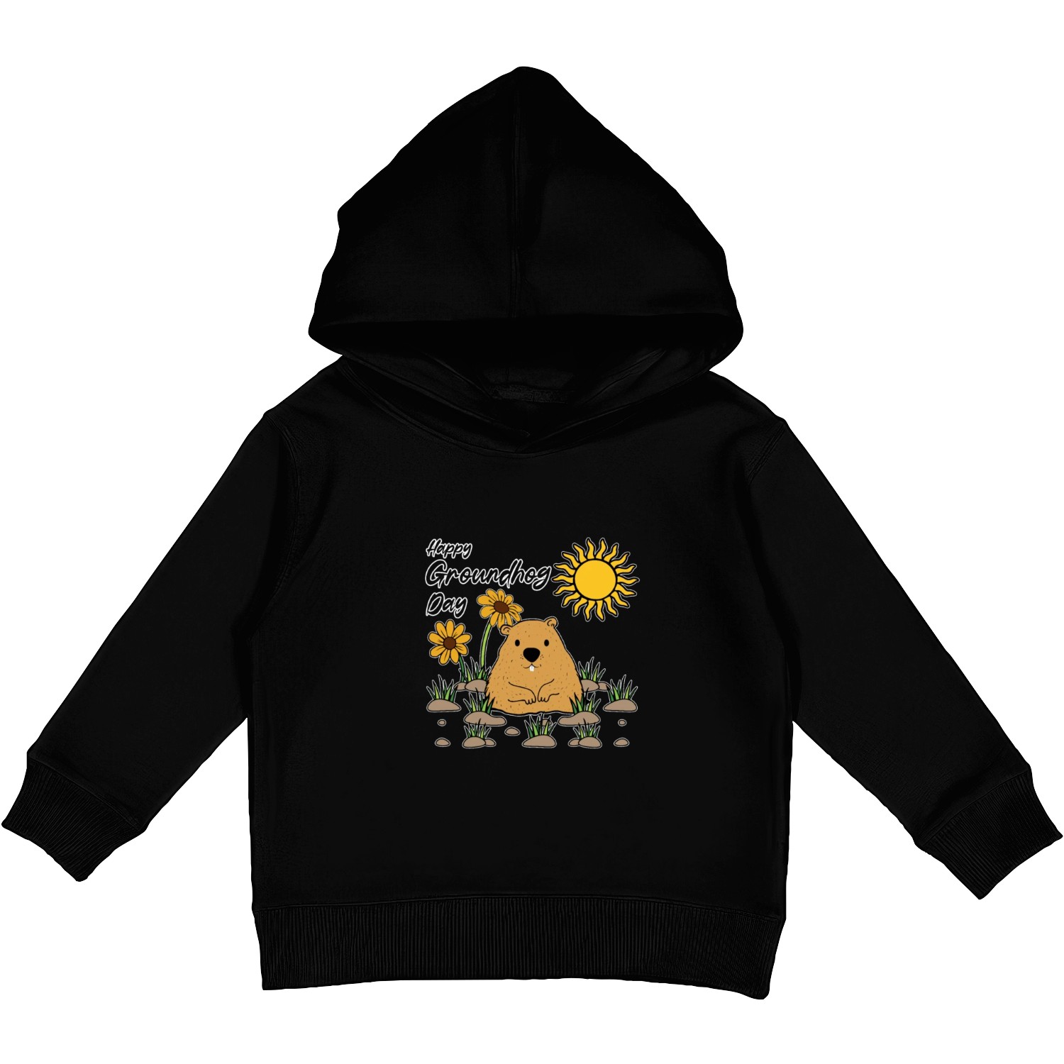 Happy Groundhog Day Animal Spirit Rodent Kids Pullover Hoodies