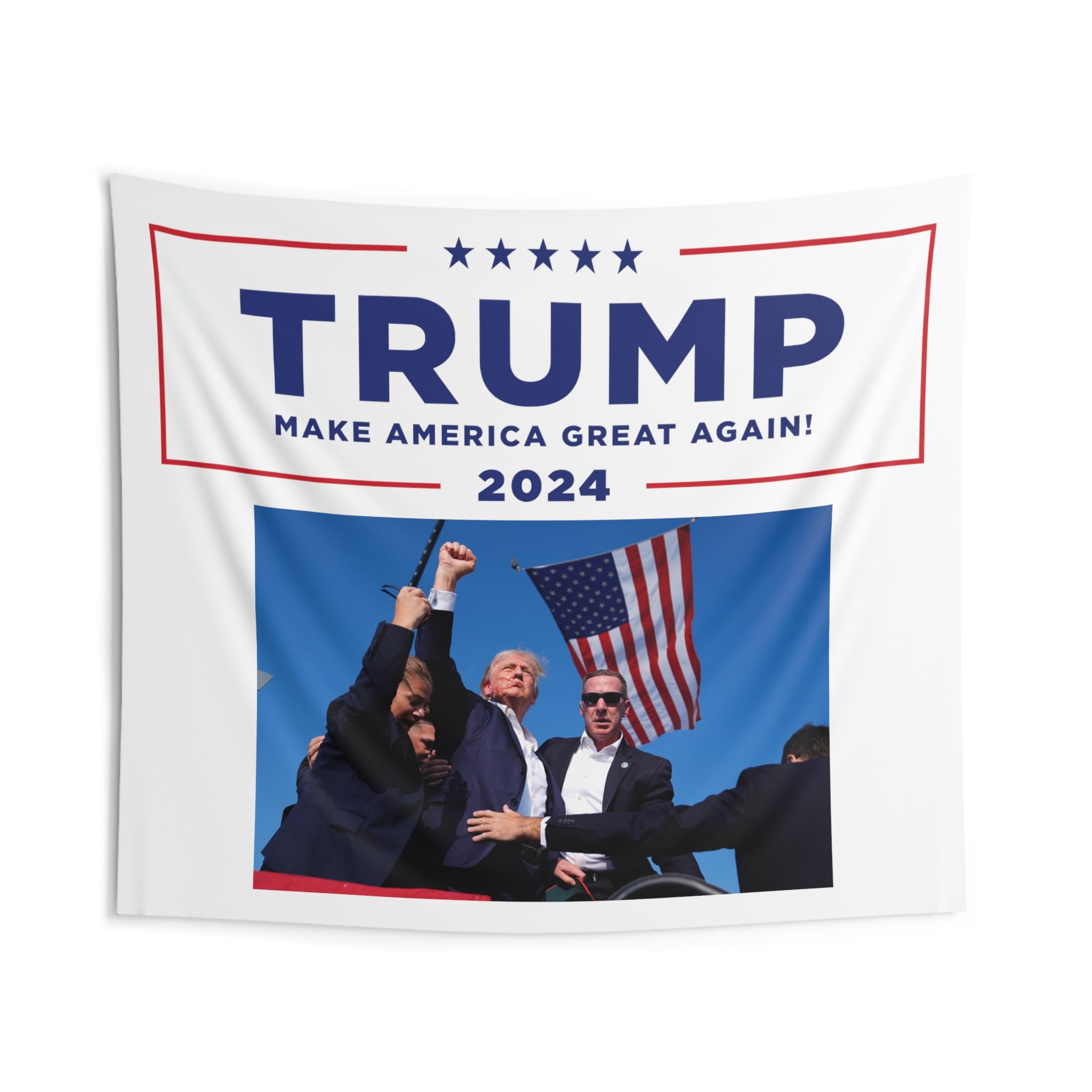 MAGA Wall Tapestry | MAGA 2024 Wall Tapestry | Garage Wall Tapestry | Dorm Room Ideas | Trump 2024 | Trump Tapestry | Trump Wall Flag