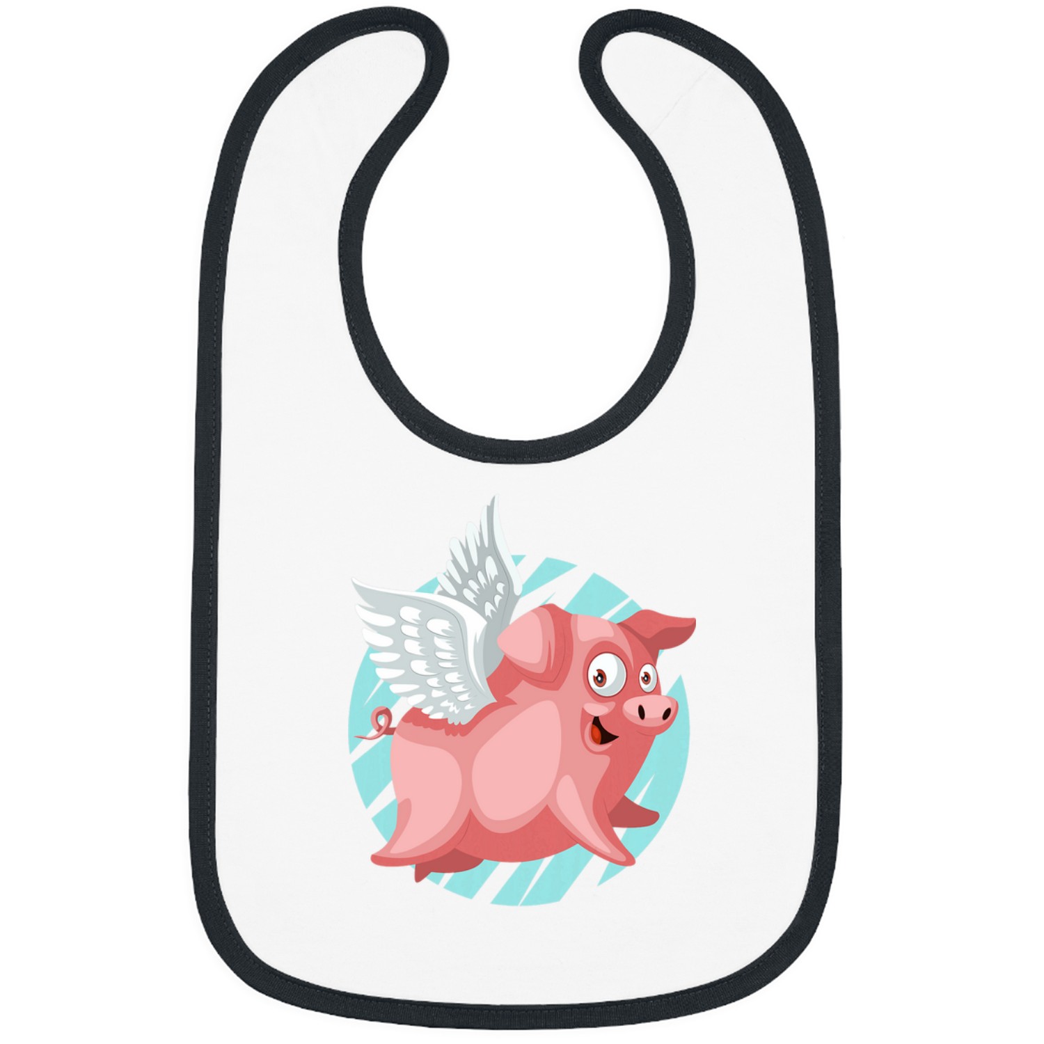 Pig Lovers Flying Pig With Wings Pig Fly Bibs