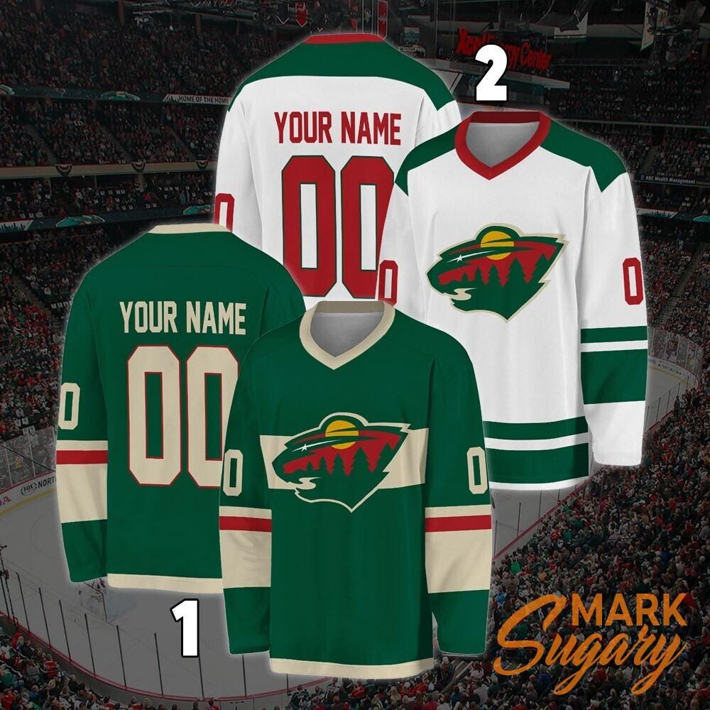 Personalized Minnesota Wild Hockey Jersey, Jersey For Men With Your Team Name, Fan Hockey Jersey