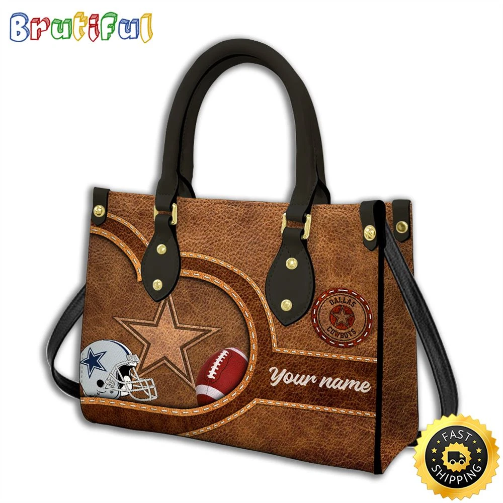 Custom Dallas Football Team Cowboys Leather Bag