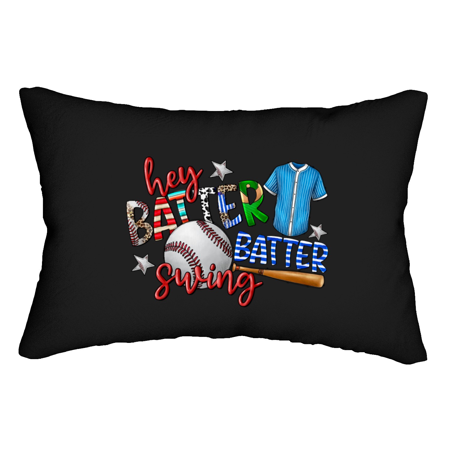 Hey Batter Batter Swing Lumbar Pillows