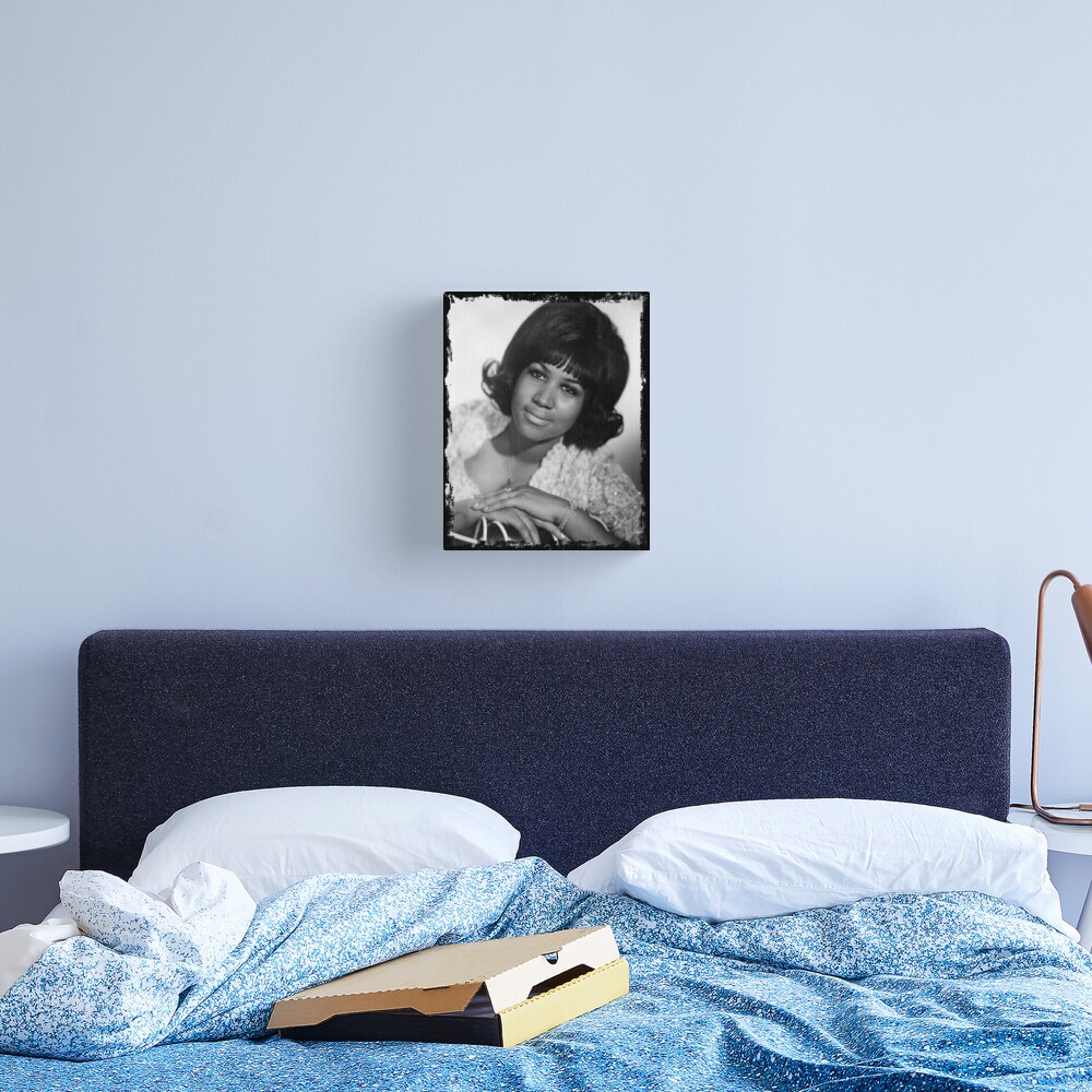 Aretha Franklin Photo Canvas Portrait